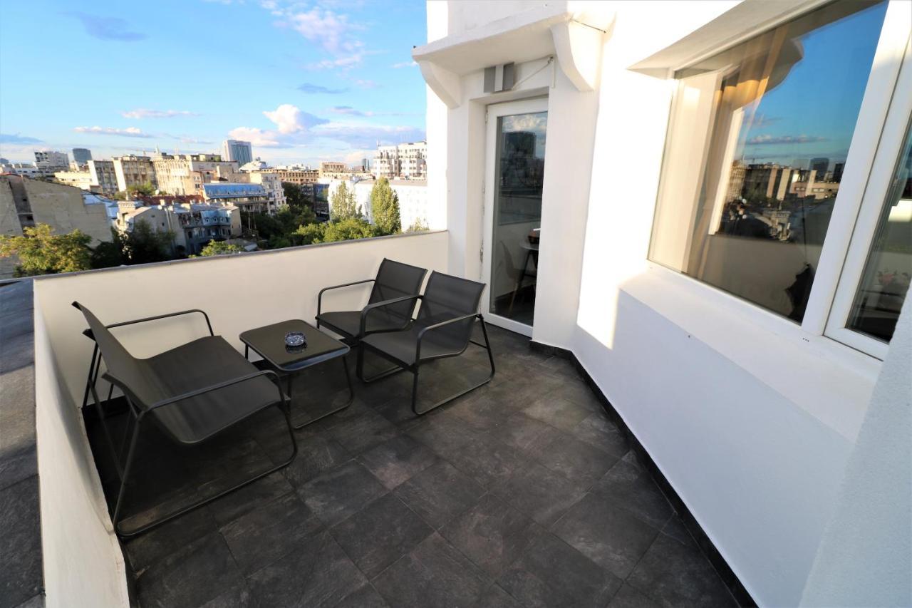 Athenee Palace Apartment - Panoramic View Terrace & Balcony - Free Minibar Bukares Bagian luar foto