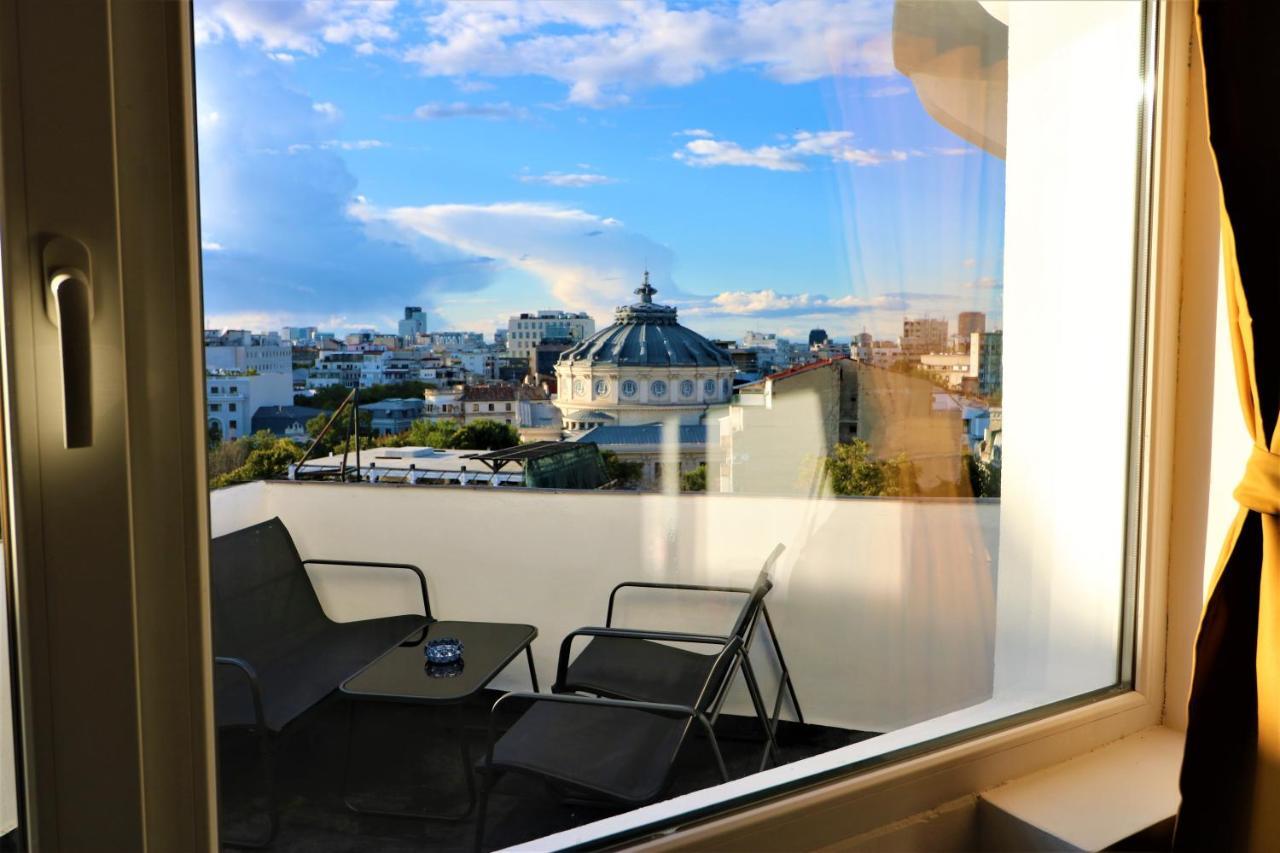Athenee Palace Apartment - Panoramic View Terrace & Balcony - Free Minibar Bukares Bagian luar foto